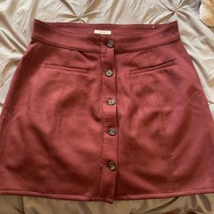 Red Velvet Skirt